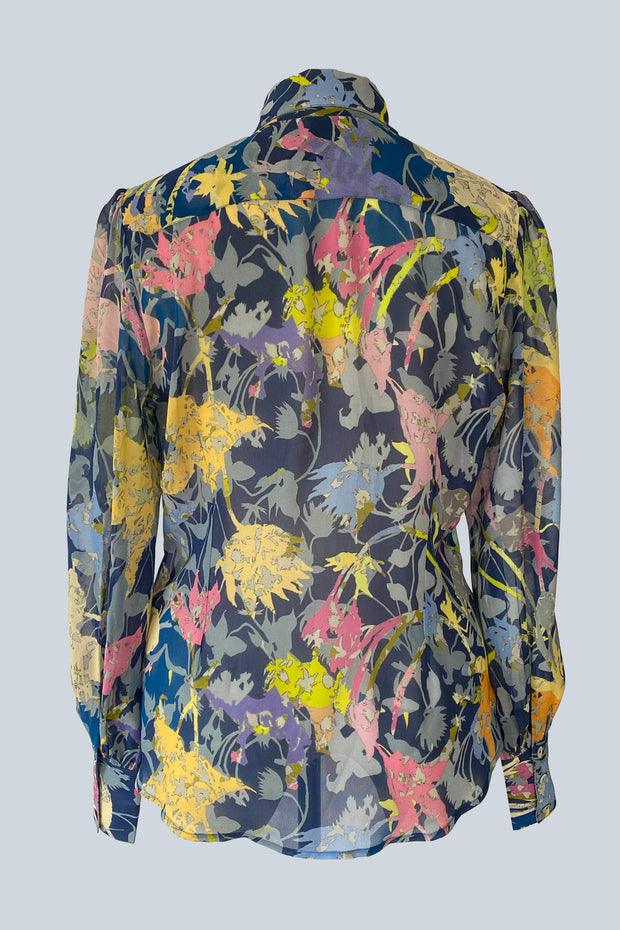 HECATE Fragments Silk Georgette Shirt