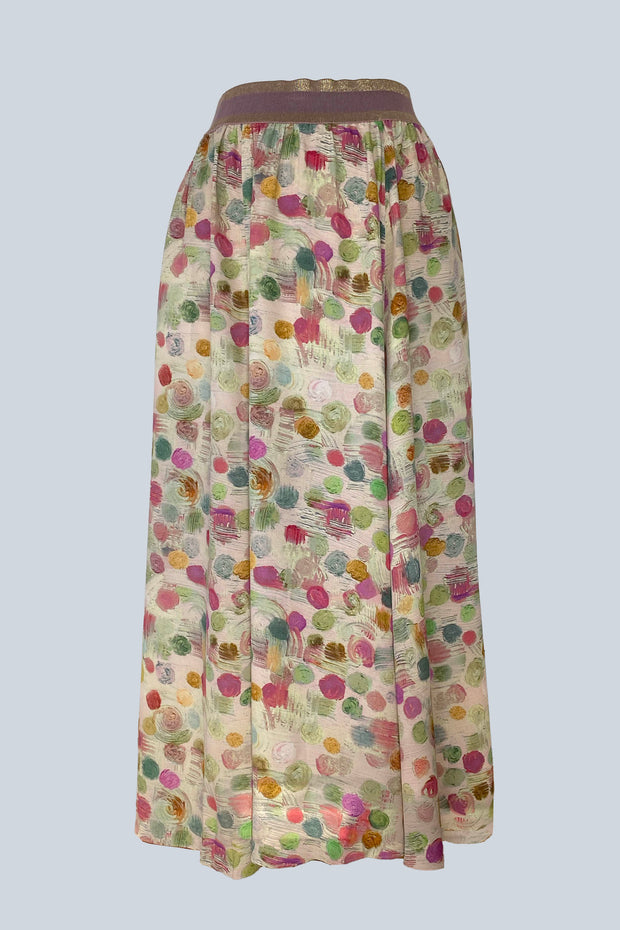 Aphrodite Spots Panelled Skirt