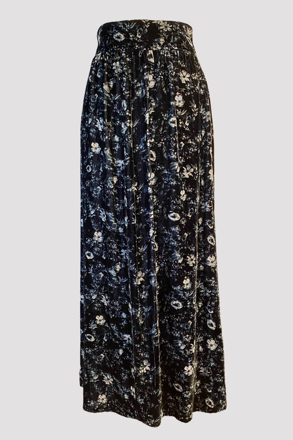 Hina Anemone Velvet Maxi Skirt