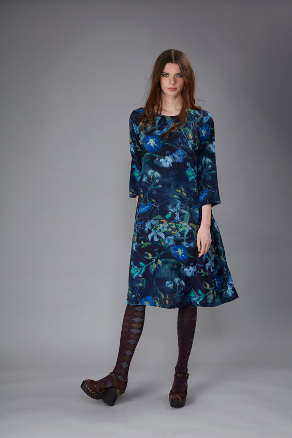 Justitia Shangri La Ultramarine Midi Dress